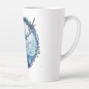 Caneca De Café Latte Feliz Solstício De Inverno - Celebrar A Estação