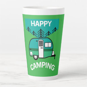 Caneca De Café Latte Felizes Campos Caravana Travesseiro decorativo