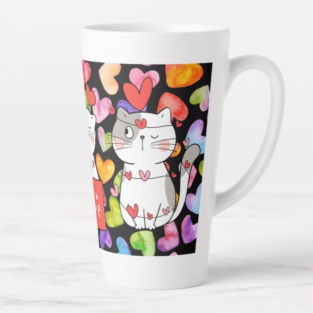 Caneca De Café Latte Felizes namorados (Direita)