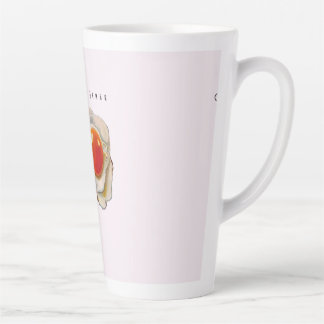Caneca De Café Latte Feminine Surrealism in Warm Tones