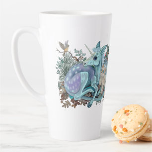 Caneca De Café Latte Feriado do Unicorn Foal Cozy Cudles
