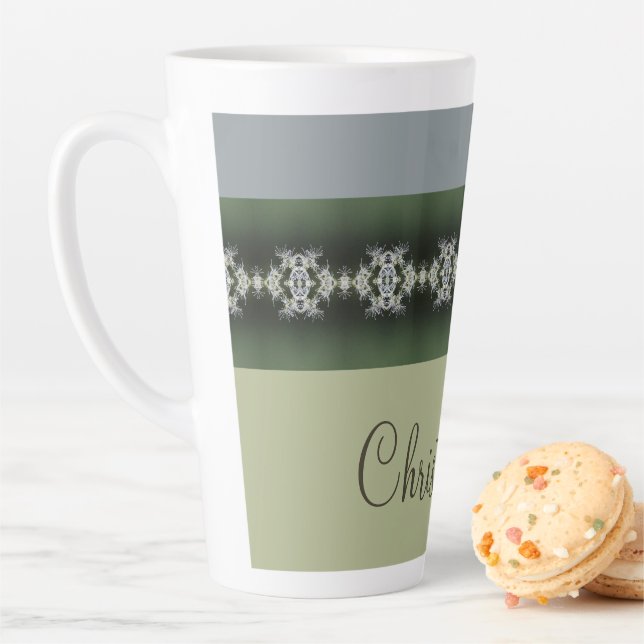 Caneca De Café Latte Feriado elegante projetado (In Situ)