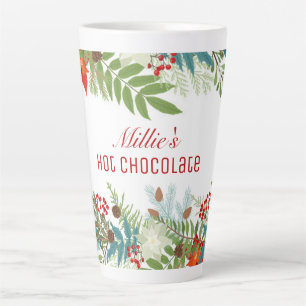 Caneca De Café Latte Férias Festivas de Natal Personalizadas