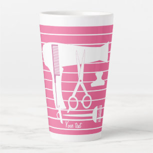Caneca De Café Latte Ferramentas de hairstyles