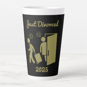 Caneca De Café Latte Festa de Simpatia do Divórcio Funny
