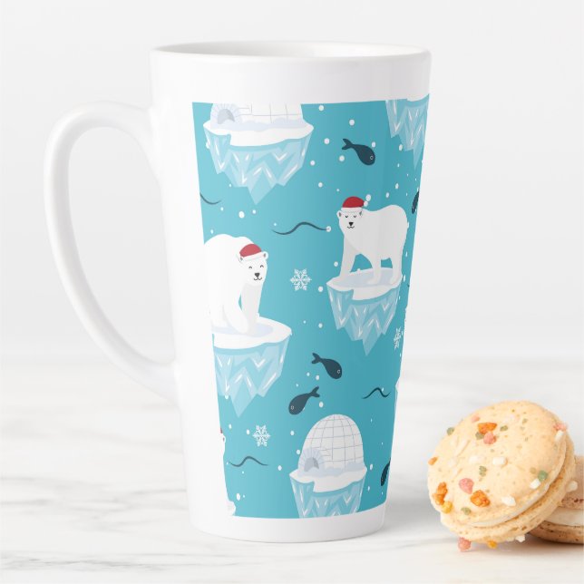 Caneca De Café Latte Festa do Urso Polar (In Situ)