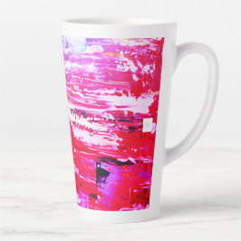 Caneca De Café Latte Festivité variation rose