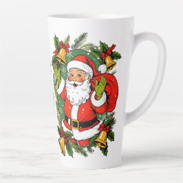 Caneca De Café Latte Festivo Festivo Cinto tradicional Natal