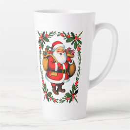 Caneca De Café Latte Festivo Festivo Cinto tradicional Natal