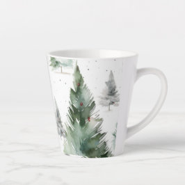 Caneca De Café Latte Festivo Fir Tree Coffee Mug