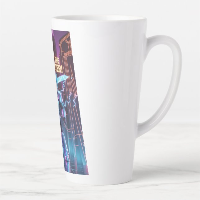 Caneca De Café Latte Fight the monster  (Direita)