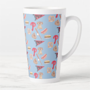 Caneca De Café Latte Filadélfia Cidade do Amor Fraternal Beisebol Aquar