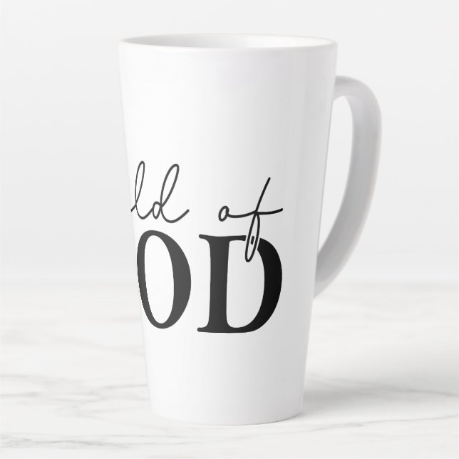 Caneca De Café Latte Filho de Deus (Ângulo direito)