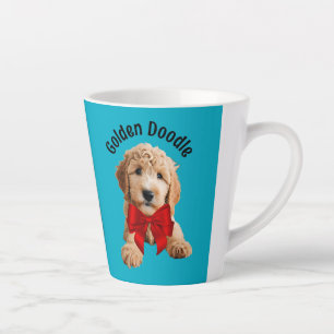 Caneca De Café Latte Filhote de Golden Doodle