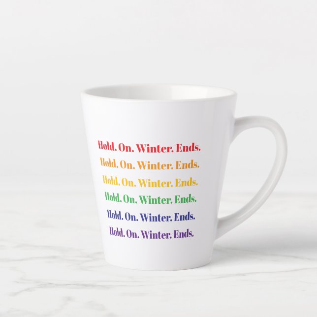 Caneca De Café Latte Fim de inverno (Direita)