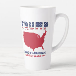 Caneca De Café Latte Fim de um Pesadelo de Trump 