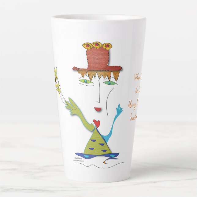Caneca De Café Latte 'Fiona' - Sweeten The Deal Latte Mug (Frente)
