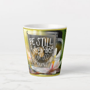 Caneca De Café Latte Fique E Saiba Que Sou Deus