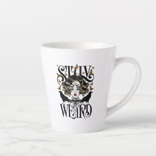 Caneca De Café Latte Fique Estranho