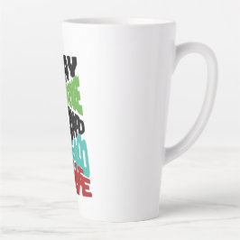 Caneca De Café Latte Fique Positivo