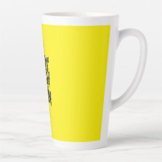 Caneca De Café Latte Fique Rico ou Morra Tentando — Tipografia Cromo Mo