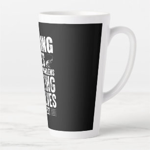 Caneca De Café Latte Fisher Fishing Solves Most Of My Problems