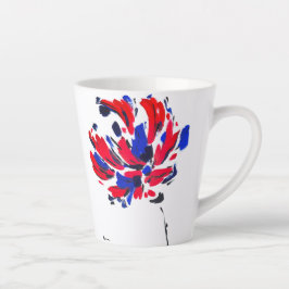 Caneca De Café Latte Fleur éclatée
