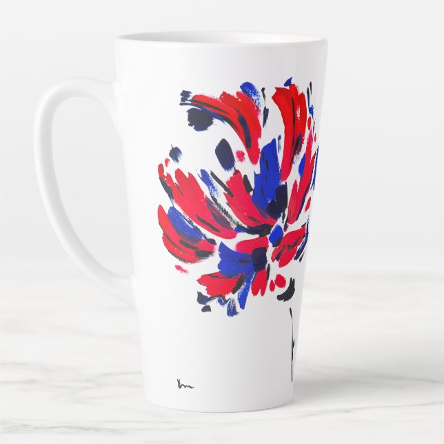 Caneca De Café Latte Fleur éclatée (Esquerda)