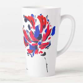 Caneca De Café Latte Fleur éclatée