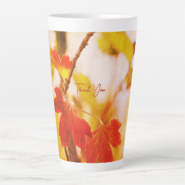 Caneca De Café Latte Flor Boho Romântica – Agradecimento Fantasia Botân