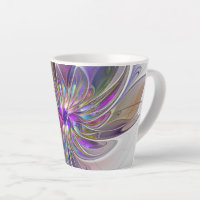 Flor de Arte Abstrato, Enérgica e Colorida