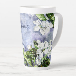 Caneca De Café Latte Flor de maçã