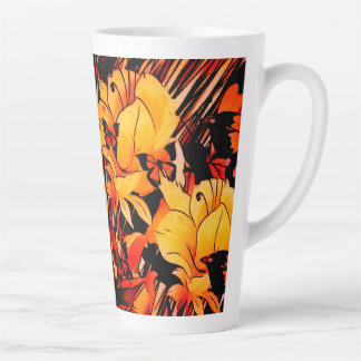 Caneca De Café Latte Flor ForestLatte Mug