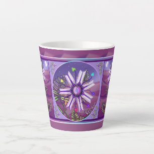 Caneca De Café Latte Flor no deserto