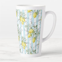 Floral de Limão Italiano com Listra Mediterrânea 