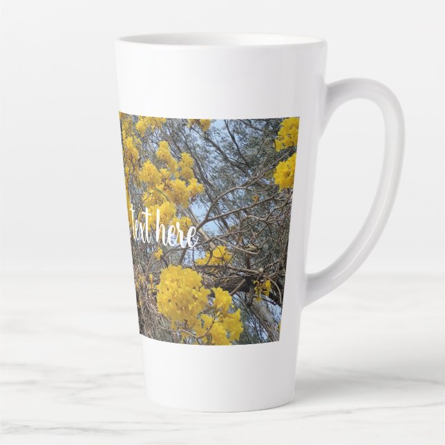 Caneca De Café Latte Florescer da natureza (Direita)