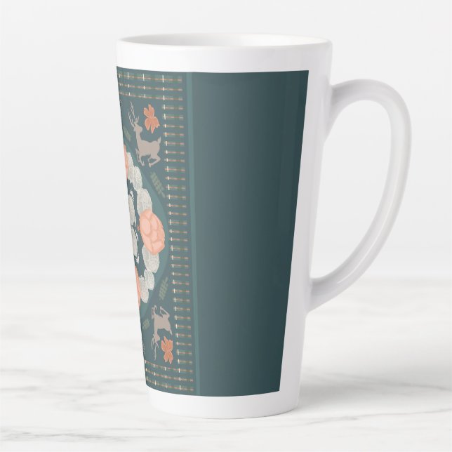 Caneca De Café Latte Floresta Encantada (Direita)