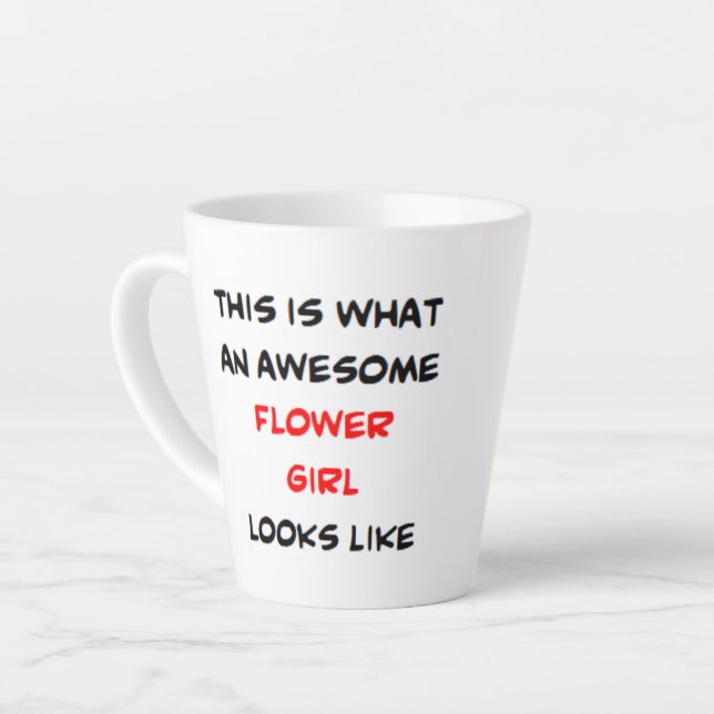 Caneca De Café Latte florista, incrível (Ângulo esquerdo)