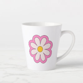 Caneca De Café Latte Flower
