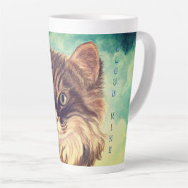 Caneca De Café Latte Fluffy Cat Cloud Nine Latte Mug