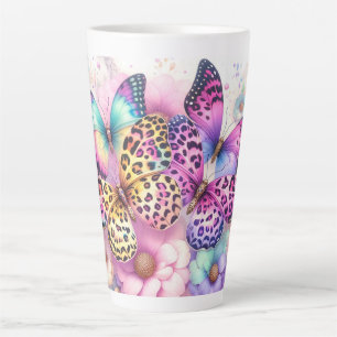 Caneca De Café Latte Fluttering Fantasy