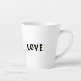 Caneca De Café Latte Fluxo de Amor