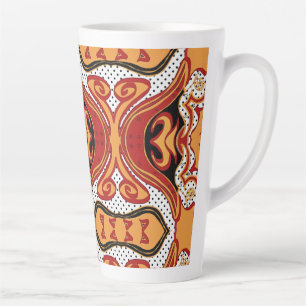 Caneca De Café Latte Fogo
