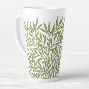 Caneca De Café Latte Folhas de Salgueiro Vitorianas Antigas por William