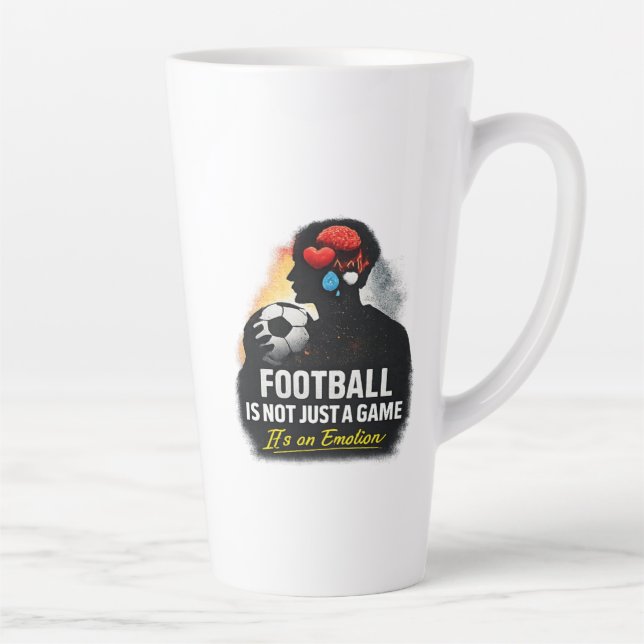 Caneca De Café Latte Football and Identity (Direita)