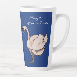 Caneca De Café Latte Força Envolta em Beleza