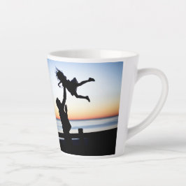 Caneca De Café Latte Foto Como Pai Como Filha Personalizada