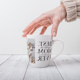 Caneca De Café Latte Foto de Colagem Moderna Melhor Feliz dia de as mãe