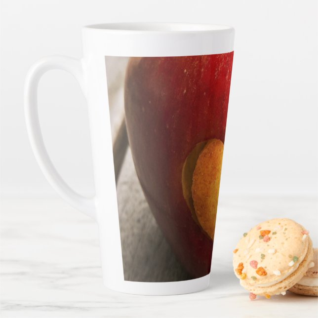 Caneca De Café Latte Foto "Maçãs". Comprar Agora (In Situ)