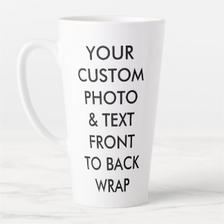 Caneca De Café Latte FOTO Personalizada LATTE MUG GRANDE 17 oz